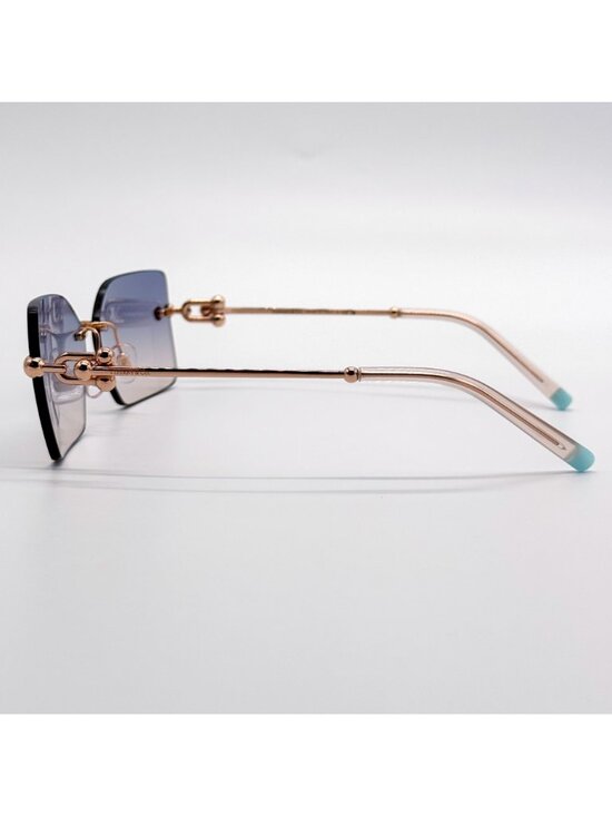 New Tiffany & Co TF3088 6105/16 Gold Blue Women Sunglasses main image 5